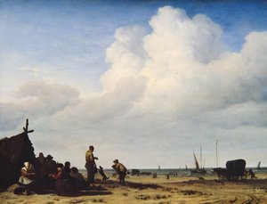 Strandutsikt av Adriaen van de Velde