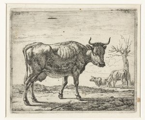 Tre kyr Forskjellige dyr (serietittel) av Adriaen van de Velde