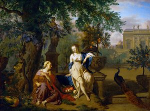 Tysk: Vertumnus und Pomona Vertumnus og Pomona av Adriaen van de Velde