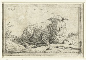 liggende sauer av Adriaen van de Velde