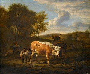 Fjelllandskap med kyr av Adriaen van de Velde