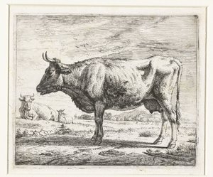 To kyr og en sau Forskjellige dyr (serietittel) av Adriaen van de Velde