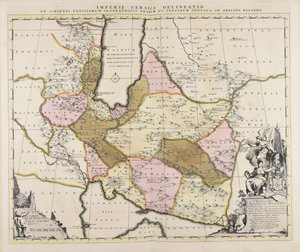 En skisse av det persiske riket fra de geografiske skrifter til araberne og perserne, forsøkt av Adrian Relando av Adrian Reeland