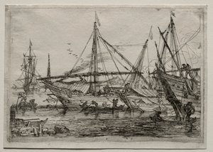 En middelhavshavn av Adrian van der Cabel