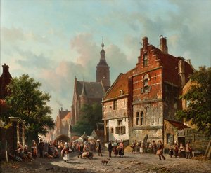Et nederlandsk marked om sommeren, 1800-tallet