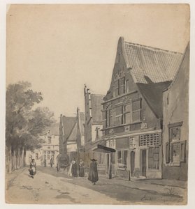 Utsikt over Zuiderhavendijk i Enkhuizen Enkhuizen 60 (tittel på objekt)