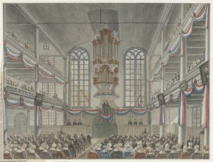 Feiring av 200-årsjubileet til Seminary of Remonstrants, 1834 av Adrianus Gerardus van Schoone