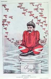 Karikatur av Stalin fra det franske tidsskriftet 