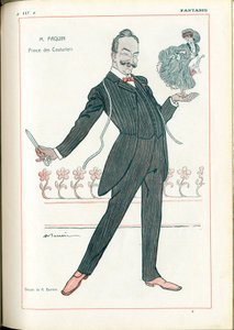 Fantasio, : Yrker, mote - Tailor Couturier, Paquin, 15.06.1907 (gravering) av Adrien Barrere