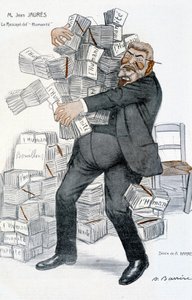 Jean Jaures, "" overlevende av menneskeheten""" - av Adrien Barrere (1877-1931), i "" Fantasio""" av 01.11.1906 av Adrien Barrere
