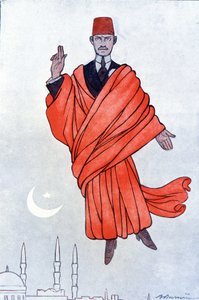 Portrett av Pasha Mustafa Kemal (Kamal Ataturk