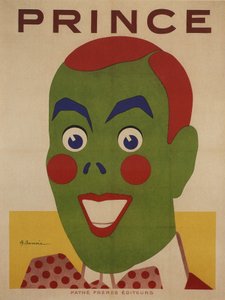 Prince, plakat for Pathe Cinema (1912-1913) (plakat) av Adrien Barrere