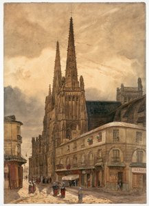 Sainte-André-katedralen i Bordeaux, 1832.