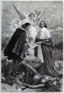 Allegori om fredsavtalen i Pyreneene 7. november av Adrien Emmanuel Marie