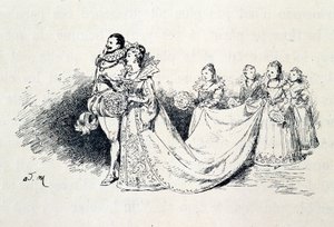 Riquet a la Houppe - i "The fairy tales"" av Charles Perrault, illustrasjoner av Adrien Marie av Adrien Emmanuel Marie