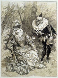 Riquet à la Houppe - i "" Fairy Tales"" av Charles Perrault, illustrasjoner av Adrien Marie