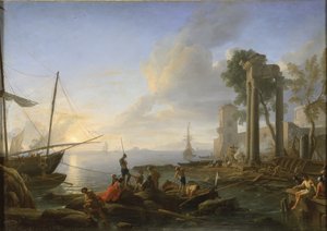 Marina ved solnedgang, 1726