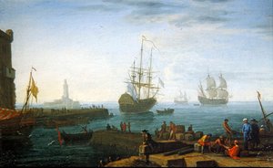 Havnescene i Middelhavet