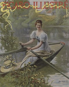 I Seinen (På Seinen). Omslag til Le Figaro Illustre, juli 1895