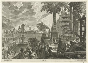 Vår Ver (tittel på objekt) The Four Seasons (serietittel) av Egidius  Sadeler (II)