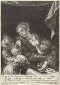 Kjærlighet / Caritas av Egidius  Sadeler (II)