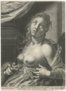 Lucretias selvmord av Egidius  Sadeler (II)