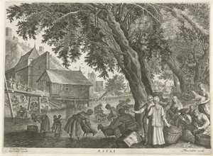 Sommer Aestas (tittel på objekt) The Four Seasons (serietittel) av Egidius  Sadeler (II)