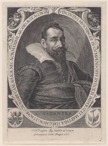 Vincenz Muschinger, råd til keiser Rudolph II, 1611., 1611. av Aegidius Sadeler II