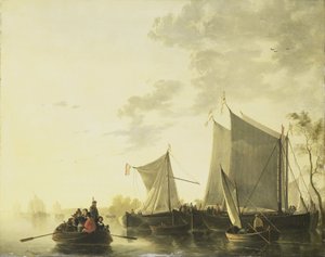 Utsikt over elven av Aelbert (after) Cuyp