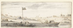 Gravingen av Mallegat utenfor Dordrecht, 1648 av Aelbert Cuyp (attributed to)