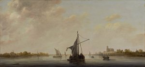 En utsikt over Maas i Dordrecht, ca. 1645-46 av Aelbert Cuyp