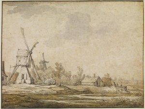 Et landskap med møller av Aelbert Cuyp