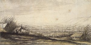 Omfattende landskap med hytte og storfe, slutten av 1600-tallet av Aelbert Cuyp