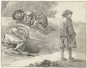 Tre studier av en liten hyrde av Aelbert Cuyp