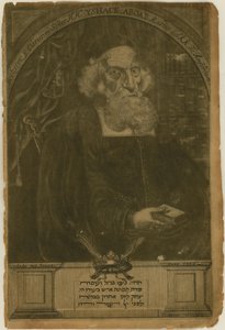 Portrett av Isaac Aboab da Fonseca 1605-1693, 1681. av Aernout Naghtegael
