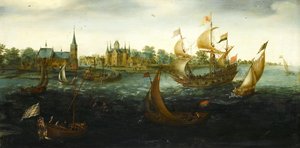 Sendes utenfor IJsselmonde av Aert Anthonisz