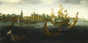 Enheten før IJsselmonde, 1618 av Aert Anthonisz