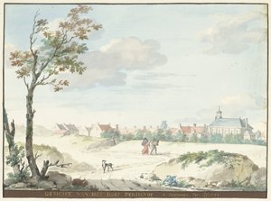 Landsbyen Terheijden SENSE OF VILLAGE OF DERHEYDE (tittel på objekt) av Aert Schouman
