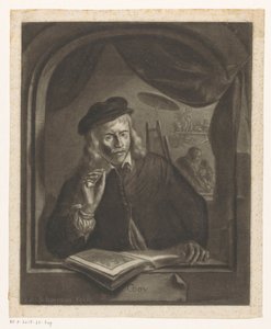Selvportrett av Gerard Dou av Aert Schouman