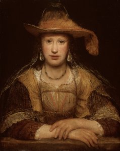 Portrait of a Young Woman, ca. 1690 (olje på lerret) av Aernt de Gelder
