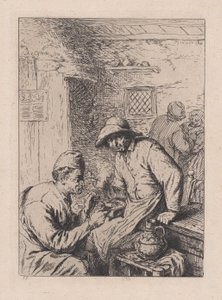The Smokers, etter Ostade, 1800-tallet. av After Adriaen van Ostade.