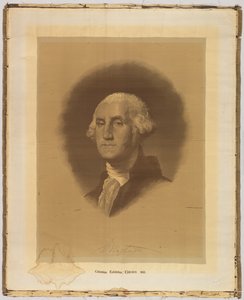 Vevd portrett av After Gilbert Stuart