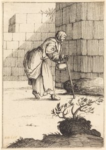 Tiggerkvinne av After Jacques Callot