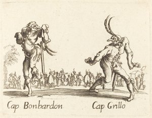 Kap. Bonbardon og Cap. Siriss av After Jacques Callot