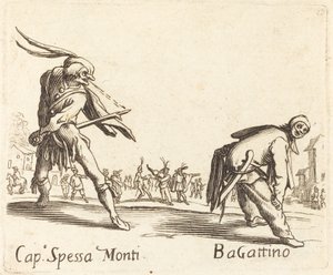 Cap. Spessa Monti og Bagattino av After Jacques Callot