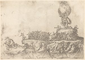 Solens flyte av After Jacques Callot