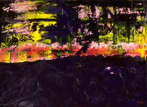 Flow 2, 2018 (olje på lerret)