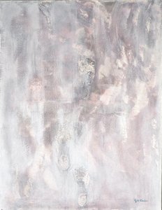 Where Do We Go, 2014 (blandet teknikk, sand og akryl) av Agnes Girardon