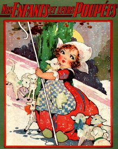 En liten gjeterinne, ca. 1920 (illustrasjon) av Agnes Richardson