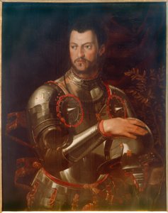 Portrett av hertug Cosimo I i rustning av Agnolo Bronzino